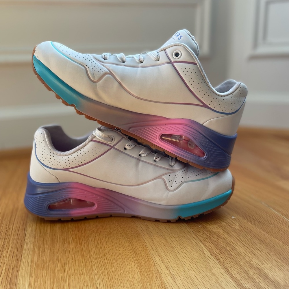 Skechers Women's Uno-Pop of Sunshine Sneaker - Picture 4 of 6